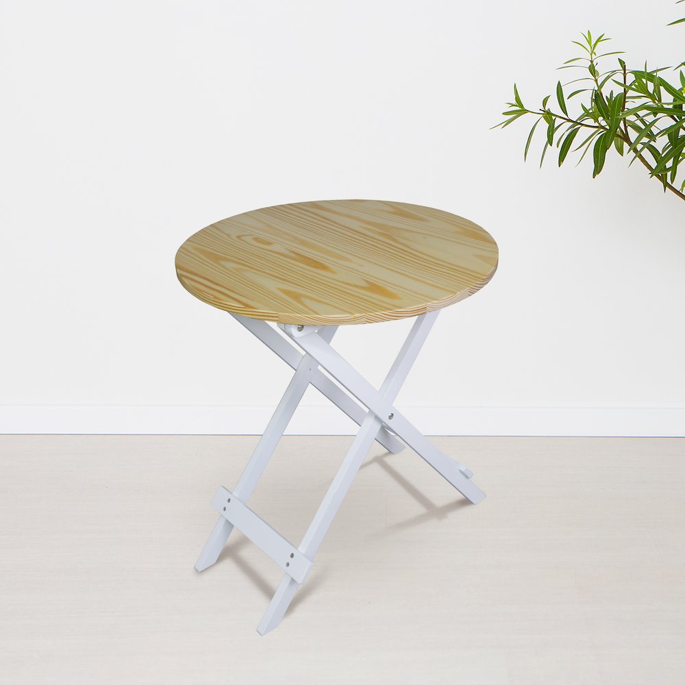 100% Solid Wood Round Folding Table. Picture 9