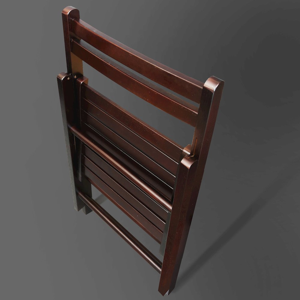 Casual Home Wooden Folding Chairs 2-Pcs Set - Espresso. Picture 17