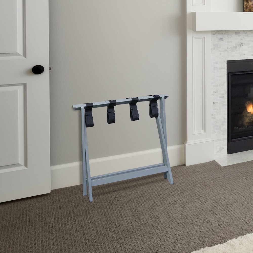 Heavy Duty 30" Extra Wide Luggage Rack, Slate Gray. Picture 7