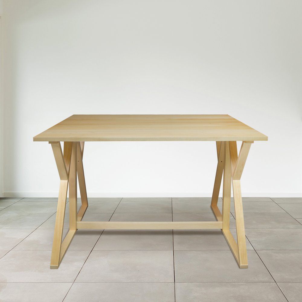 Aztecs Folding Console to Dining Convertible Table with Solid American Basswood. Picture 13