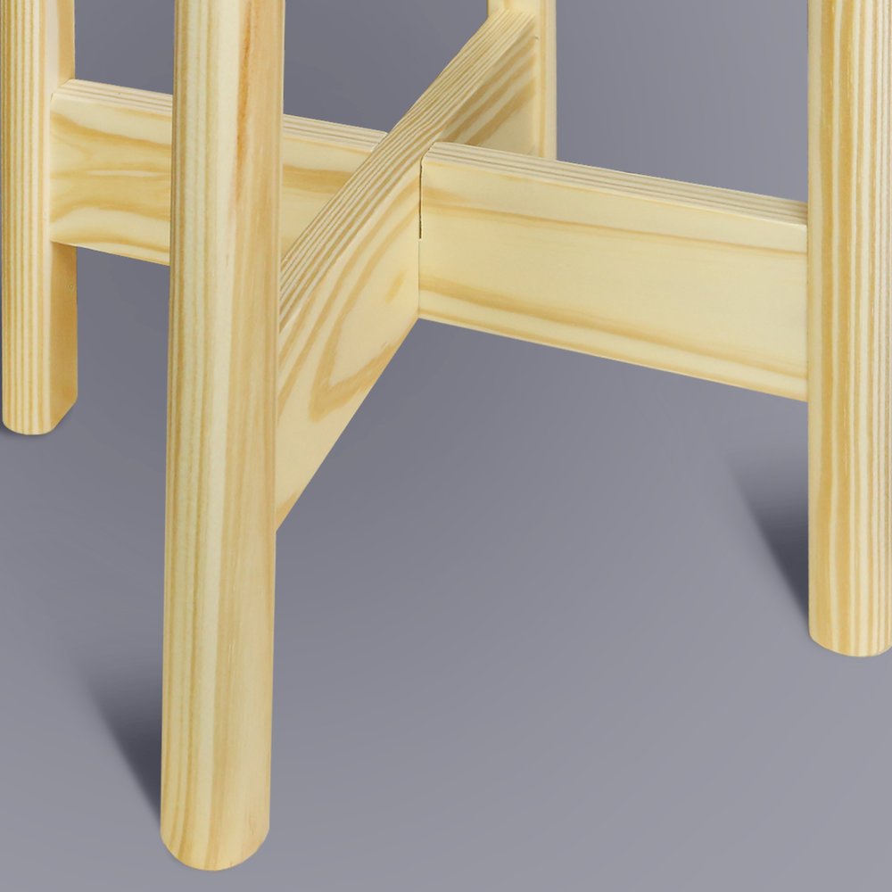 Mid-Century Modern Wood Plant Display Stand, Fit Up to 12". Picture 10