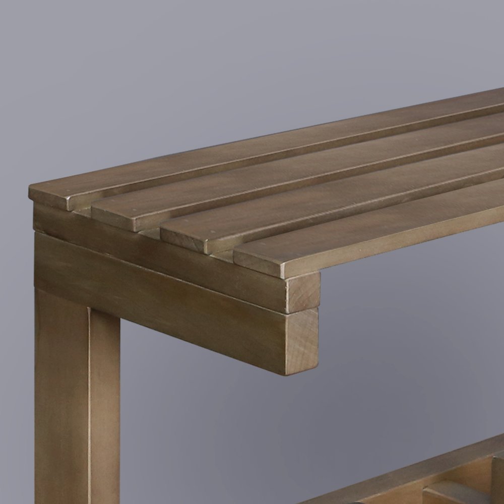 100% Solid American Hardwood Floating Wall Mounted Hook with Shelf - Autumn Gray. Picture 11