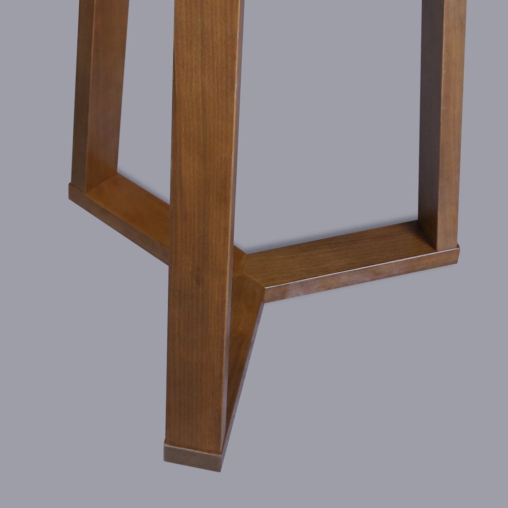 Aesthetic Tripod Round Side Table with Solid American Hardwood Legs, Walnut. Picture 12