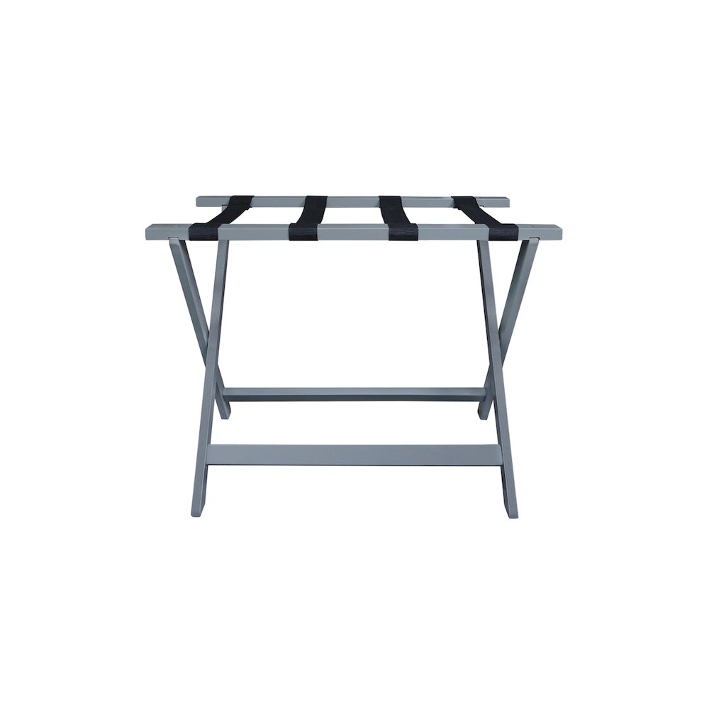 Heavy Duty 30" Extra Wide Luggage Rack, Slate Gray. Picture 1