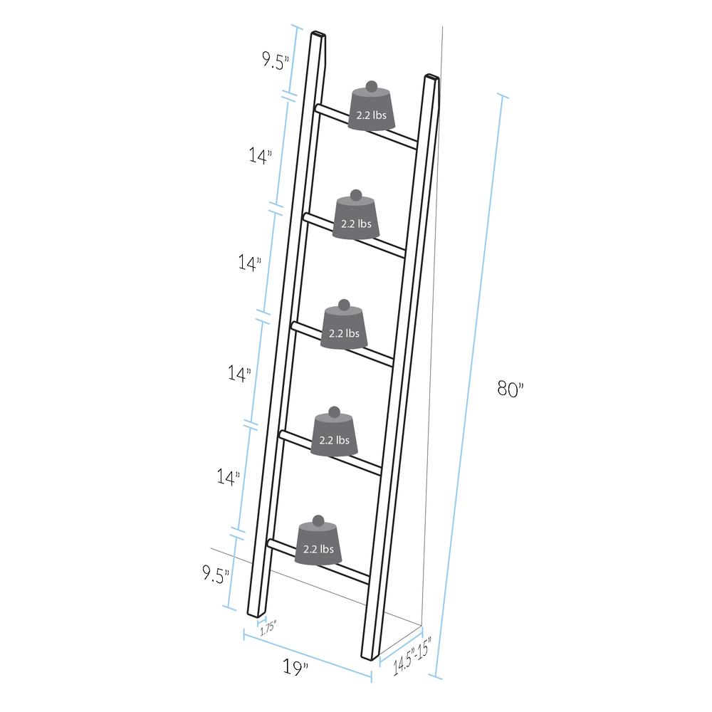 Decorative Ladder with Solid American Cherry. Picture 5