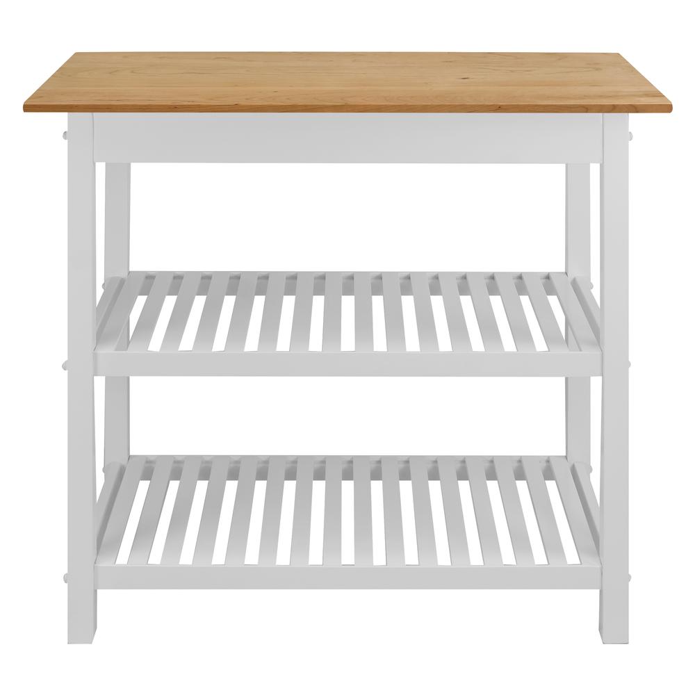 Kitchen Island with Solid American Cherry Top. Picture 4