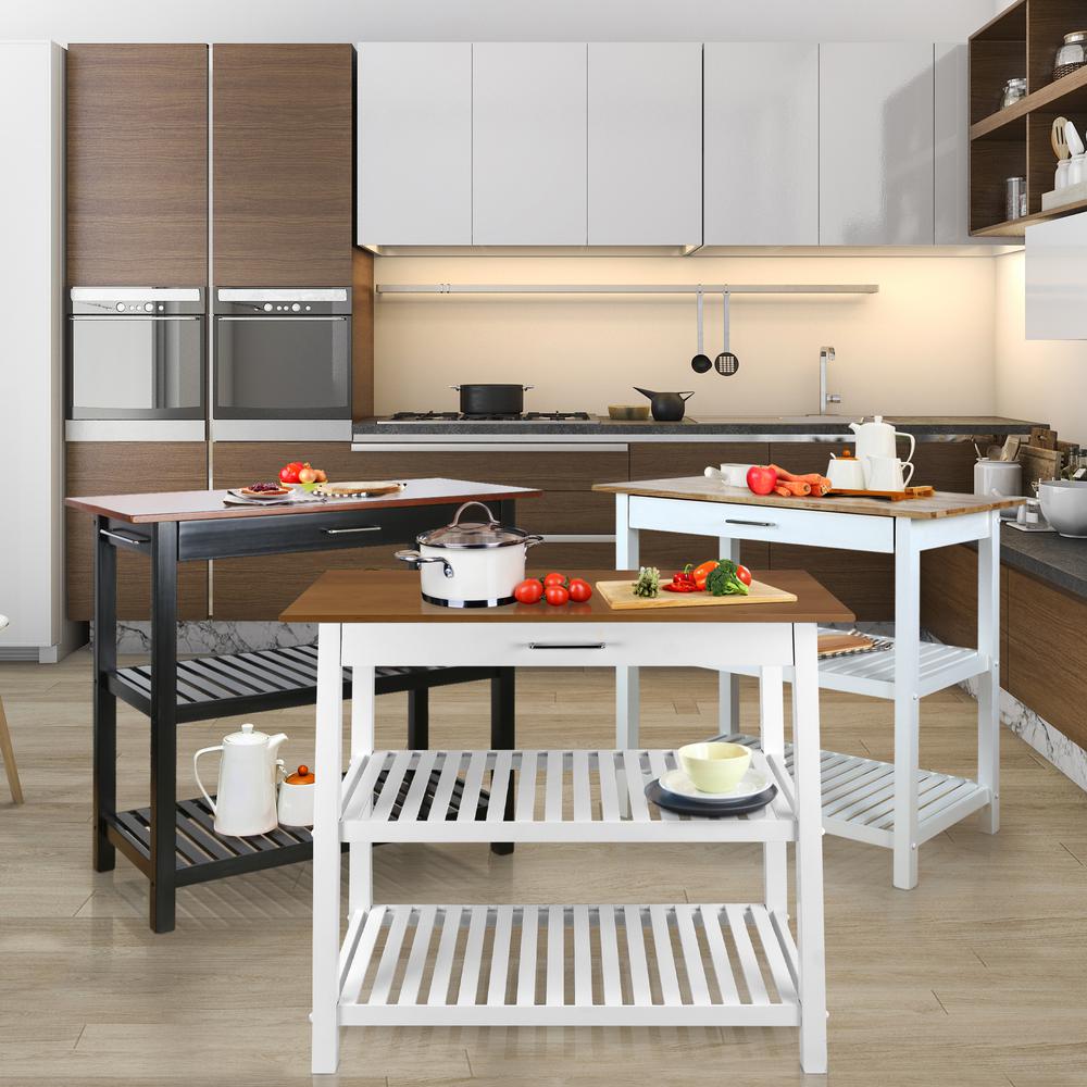 Kitchen Island with Solid American Cherry Top. Picture 14