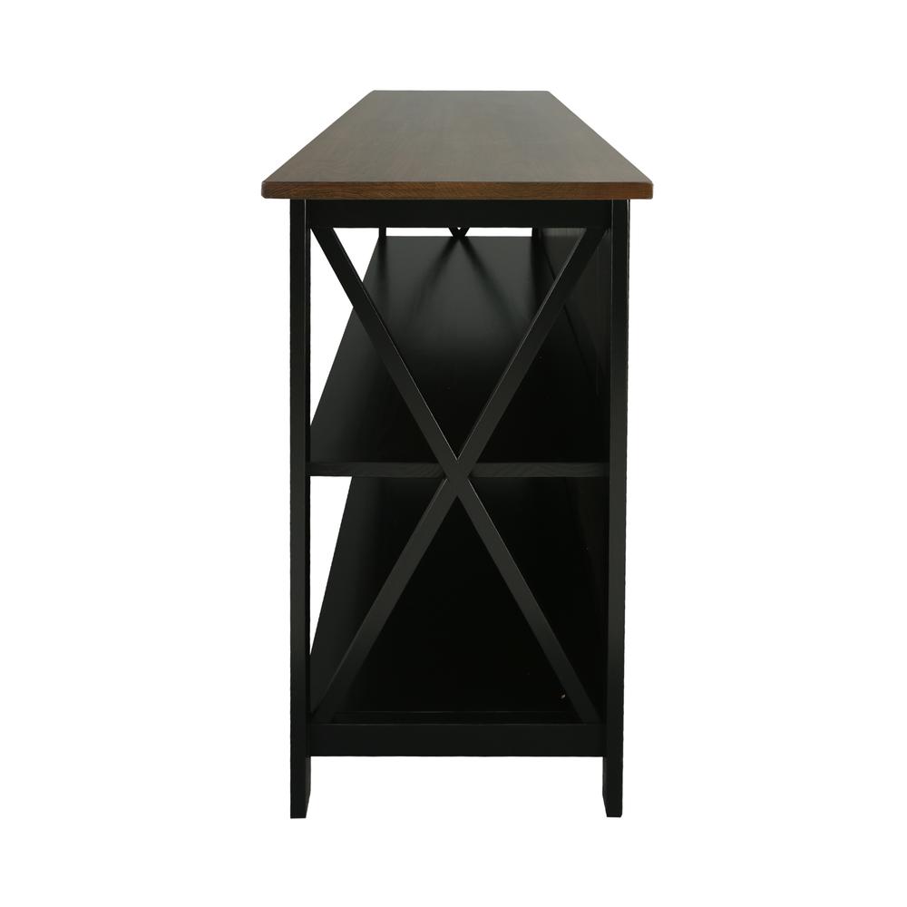 Ashford Console Table / TV Stand with Spacious Shelves, Top made with 100% Solid USA Cherry Wood. Picture 2