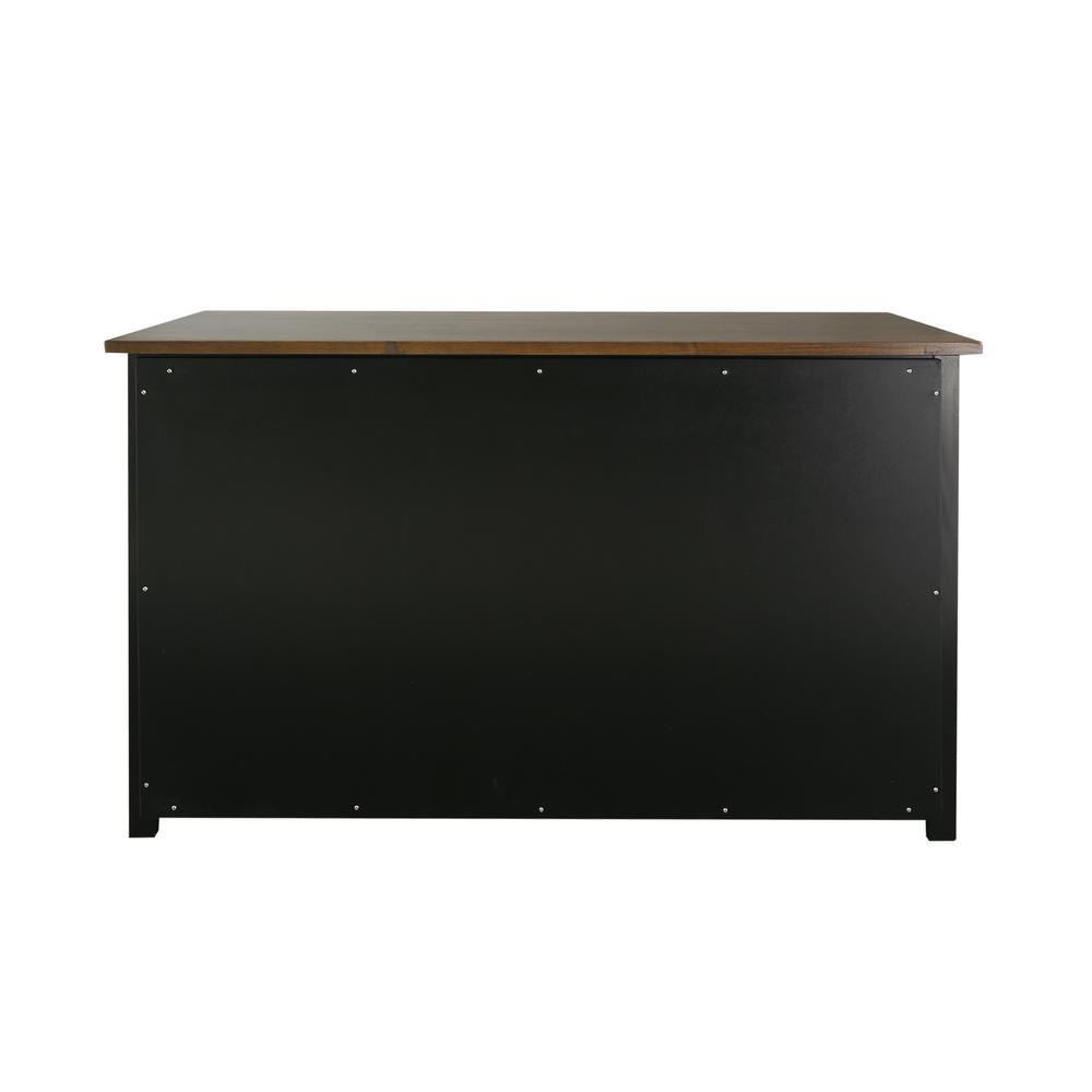 Ashford Console Table / TV Stand with Spacious Shelves, Top made with 100% Solid USA Cherry Wood. Picture 4