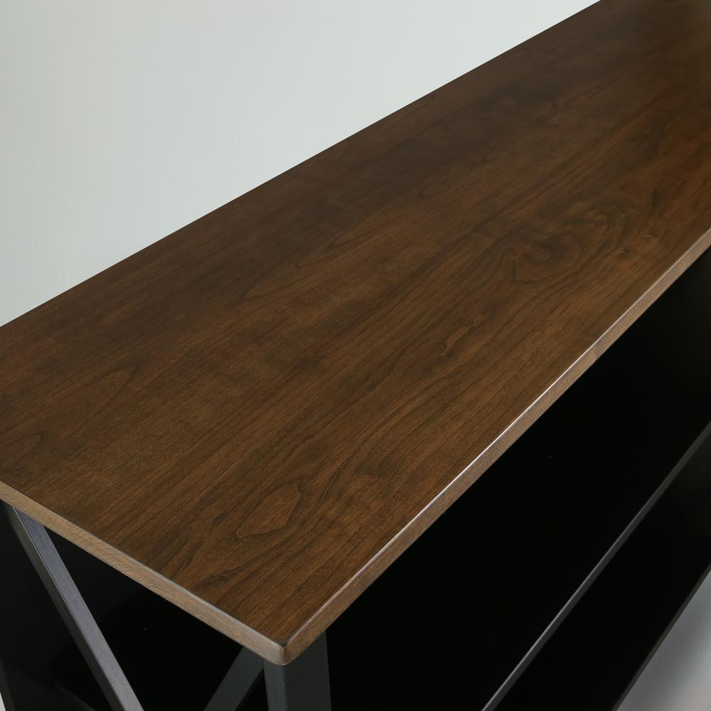 Ashford Console Table / TV Stand with Spacious Shelves, Top made with 100% Solid USA Cherry Wood. Picture 9