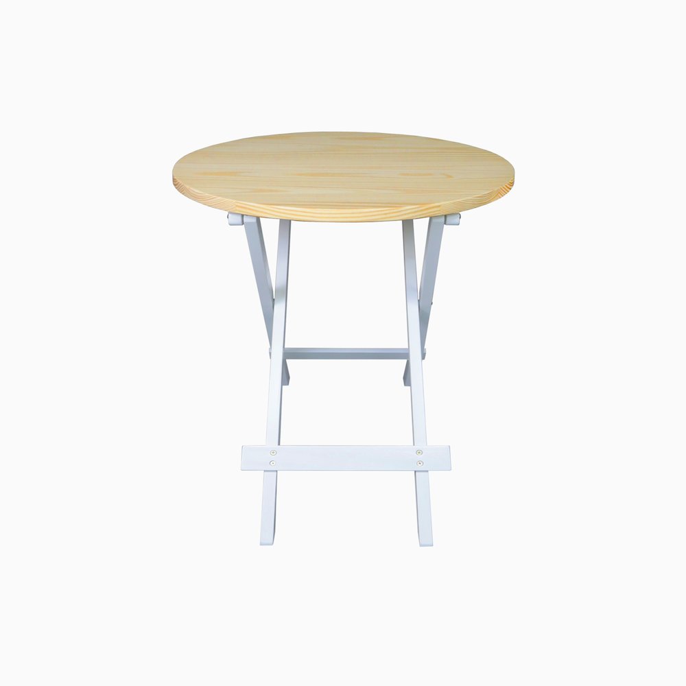 100% Solid Wood Round Folding Table. Picture 4