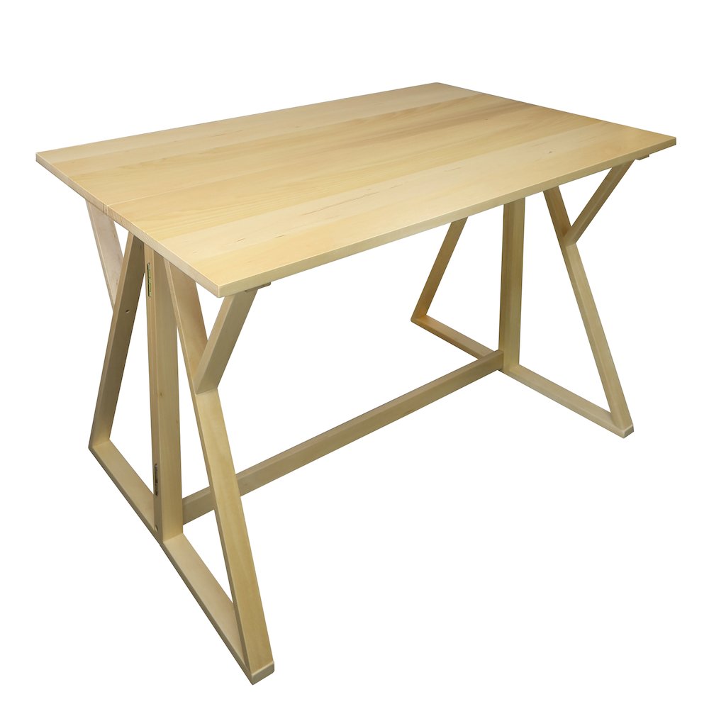 Aztecs Folding Console to Dining Convertible Table with Solid American Basswood. Picture 19
