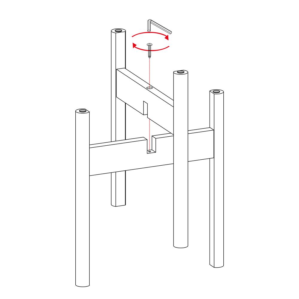 Mid-Century Modern Wood Plant Display Stand, Antique Mahogany. Picture 4
