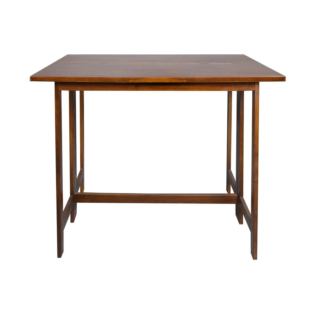 Solid Wood Folding Console to Dining Convertible Table. Picture 1
