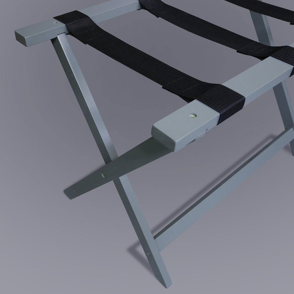 Heavy Duty 30" Extra Wide Luggage Rack, Slate Gray. Picture 12
