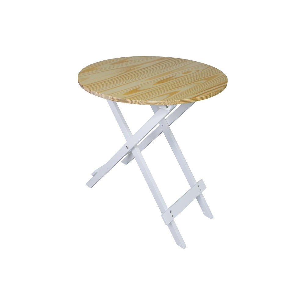 100% Solid Wood Round Folding Table. Picture 5