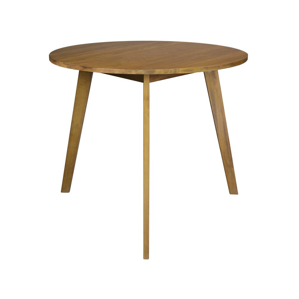 Genuine 36" Round Dining Table with Solid American Gum - Harvest Gold. Picture 3
