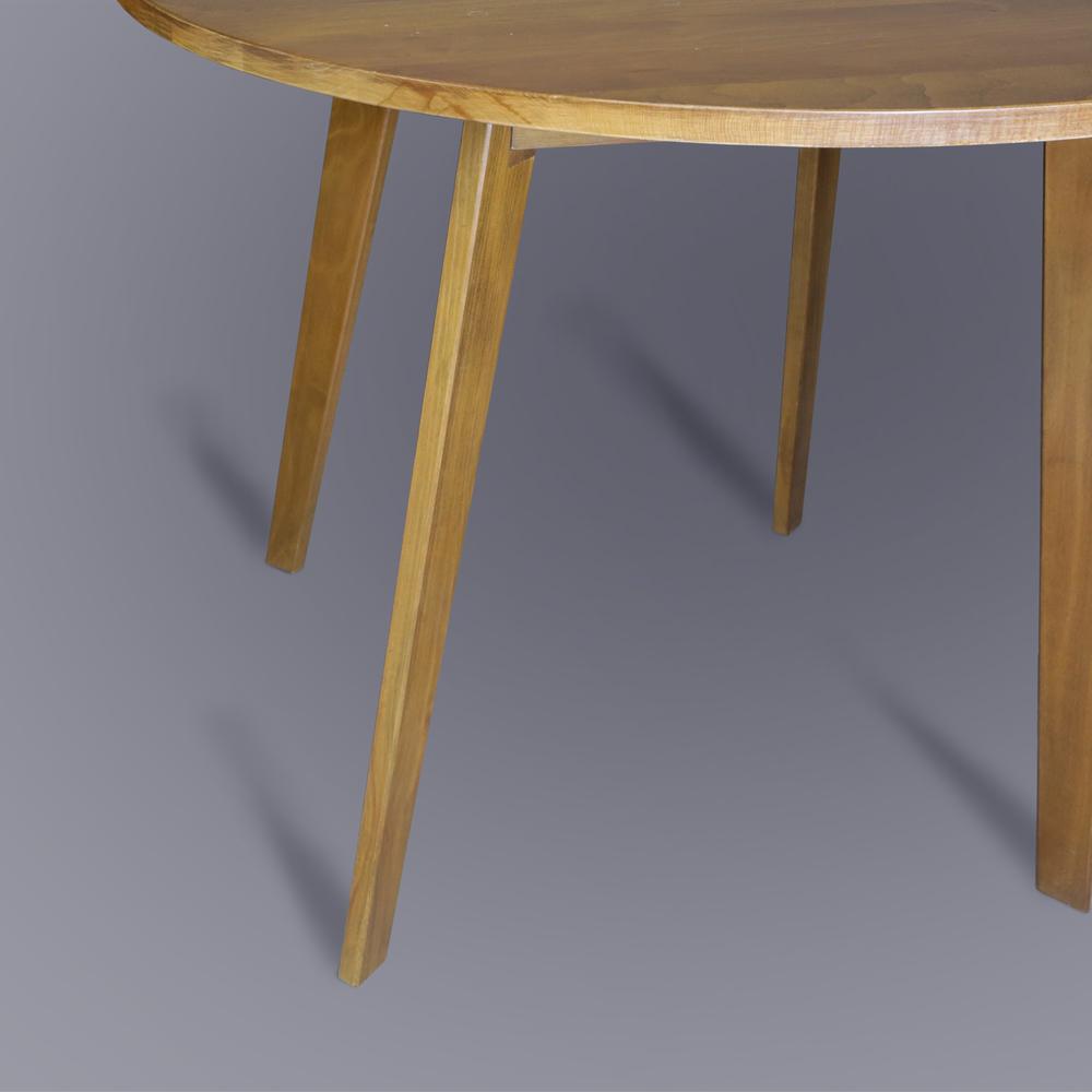 Genuine 36" Round Dining Table with Solid American Gum - Harvest Gold. Picture 8