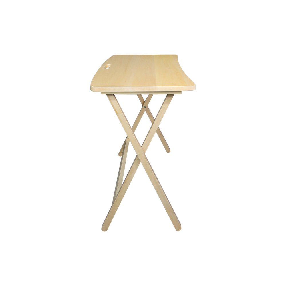 Arizona Folding Table with Solid Hardwood, Natural. Picture 8