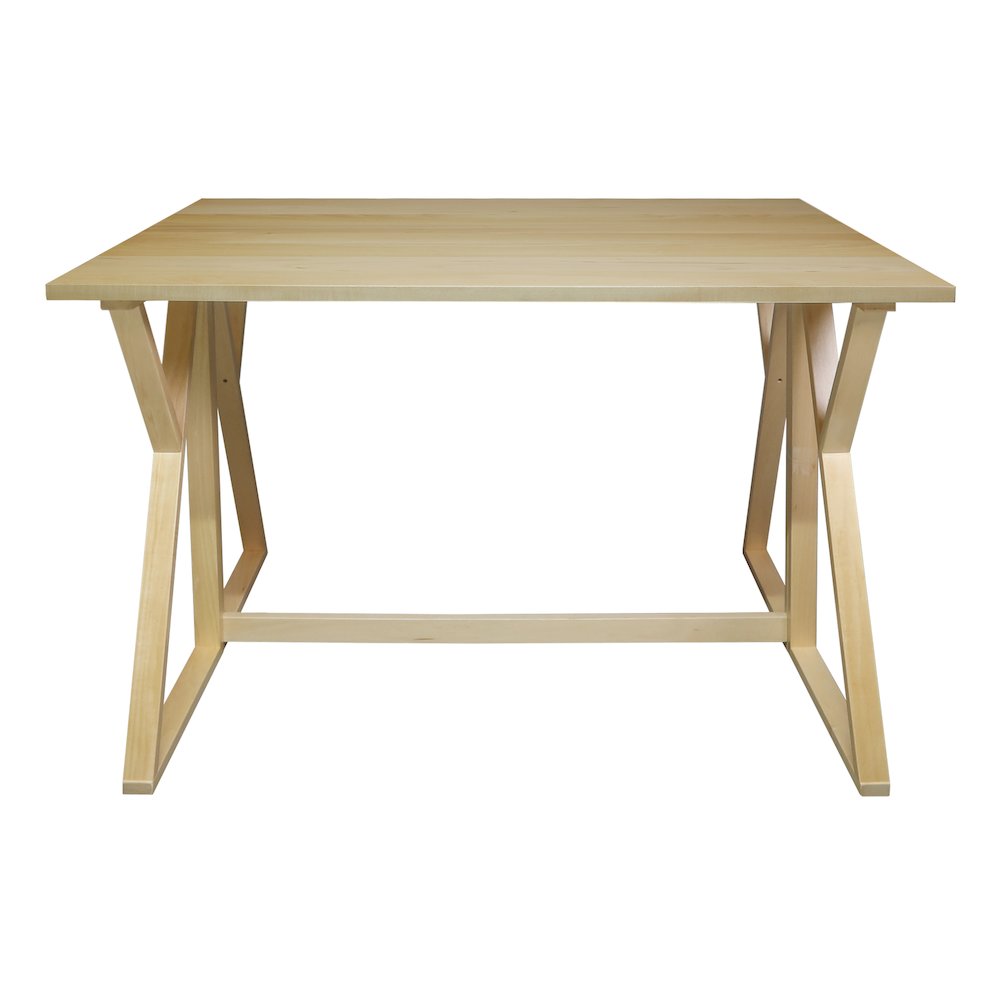 Aztecs Folding Console to Dining Convertible Table with Solid American Basswood. Picture 17