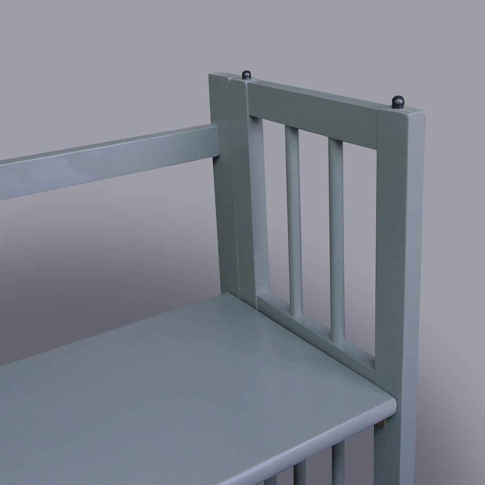 3-Shelf Folding Stackable Bookcase 27.5" Wide, Slate Gray. Picture 10