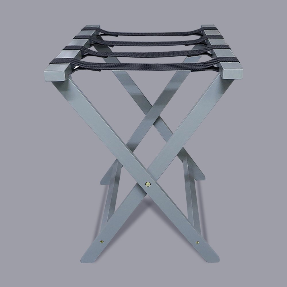 Heavy Duty 30" Extra Wide Luggage Rack, Slate Gray. Picture 8