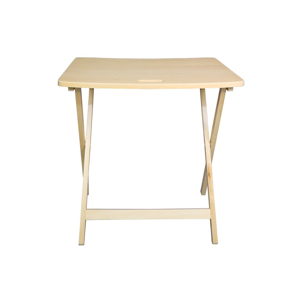 Arizona Folding Table with Solid Hardwood, Natural. Picture 9
