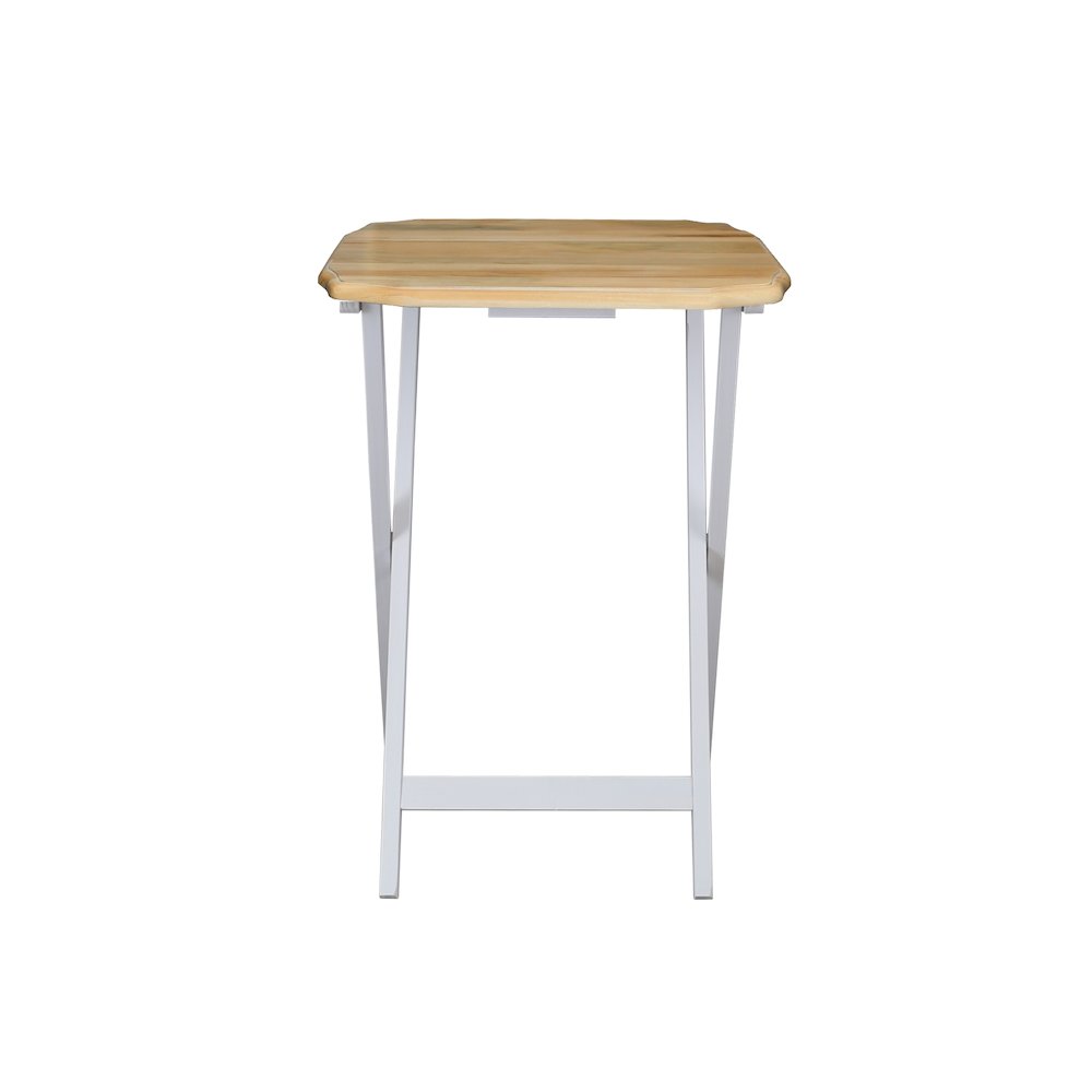 Medallion 2pcs Tray Table Set - Natural/White. Picture 1