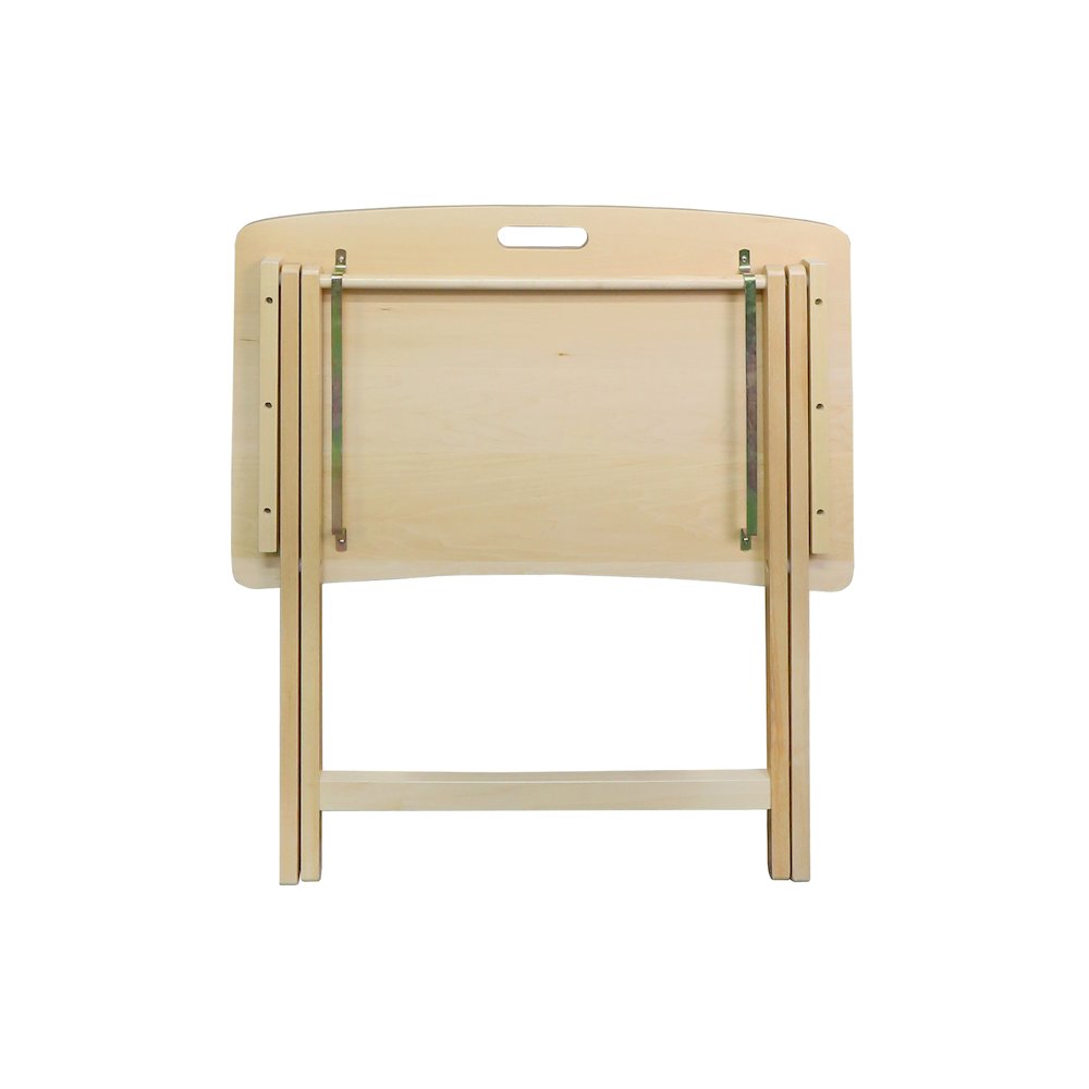 Arizona Folding Table with Solid Hardwood, Natural. Picture 11