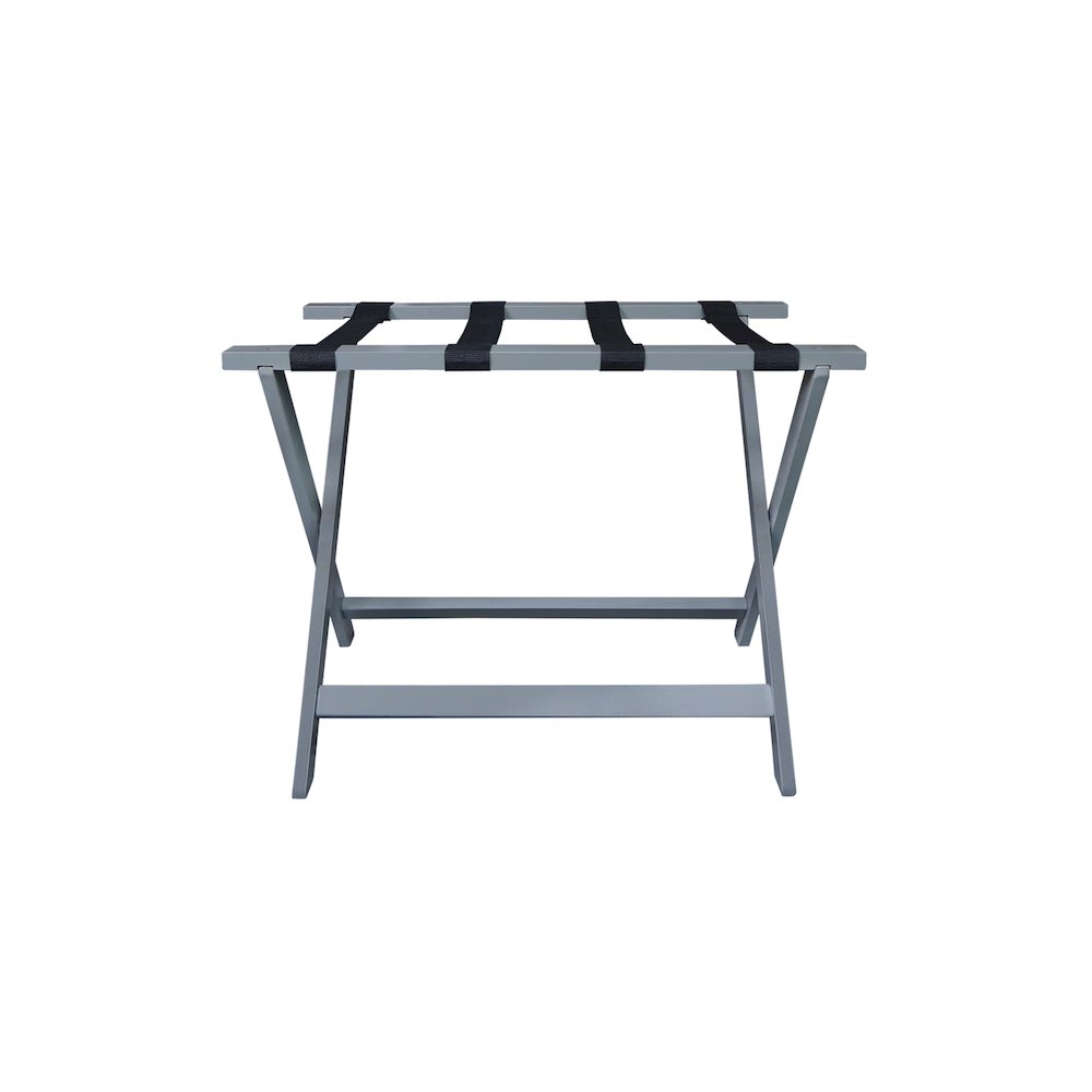 Heavy Duty 30" Extra Wide Luggage Rack, Slate Gray. Picture 3
