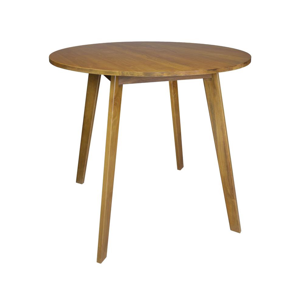 Genuine 36" Round Dining Table with Solid American Gum - Harvest Gold. Picture 1