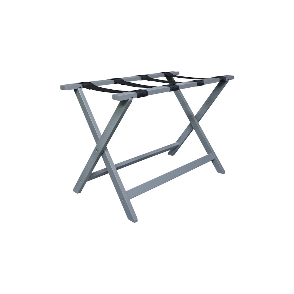 Heavy Duty 30" Extra Wide Luggage Rack, Slate Gray. Picture 4