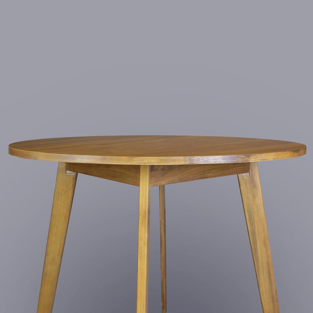 Genuine 36" Round Dining Table with Solid American Gum - Harvest Gold. Picture 9