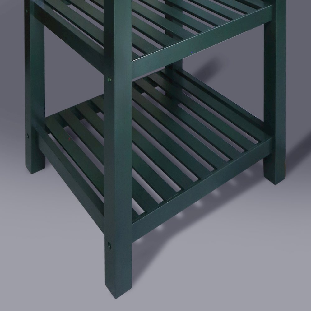 Sunrise Kitchen Island with Solid Wood Top, Hunter Green. Picture 8