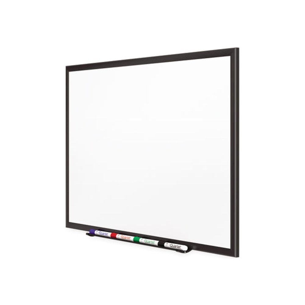 Classic Series Porcelain Magnetic Dry Erase Board, 96" x 48", White Surface, Black Aluminum Frame. Picture 4
