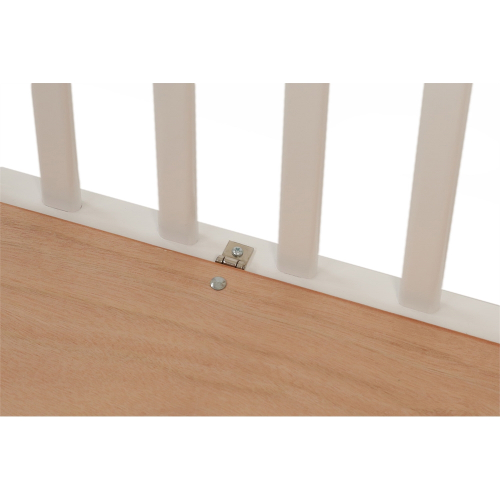 The Little Wood Crib-Mini/Portable Folding Wood Crib-White. Picture 8
