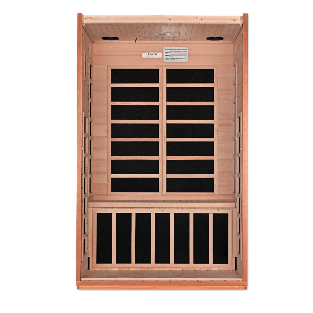 Cordoba 2-person Low EMF (Under 8MG) FAR Infrared Sauna (Canadian Hemlock). Picture 4