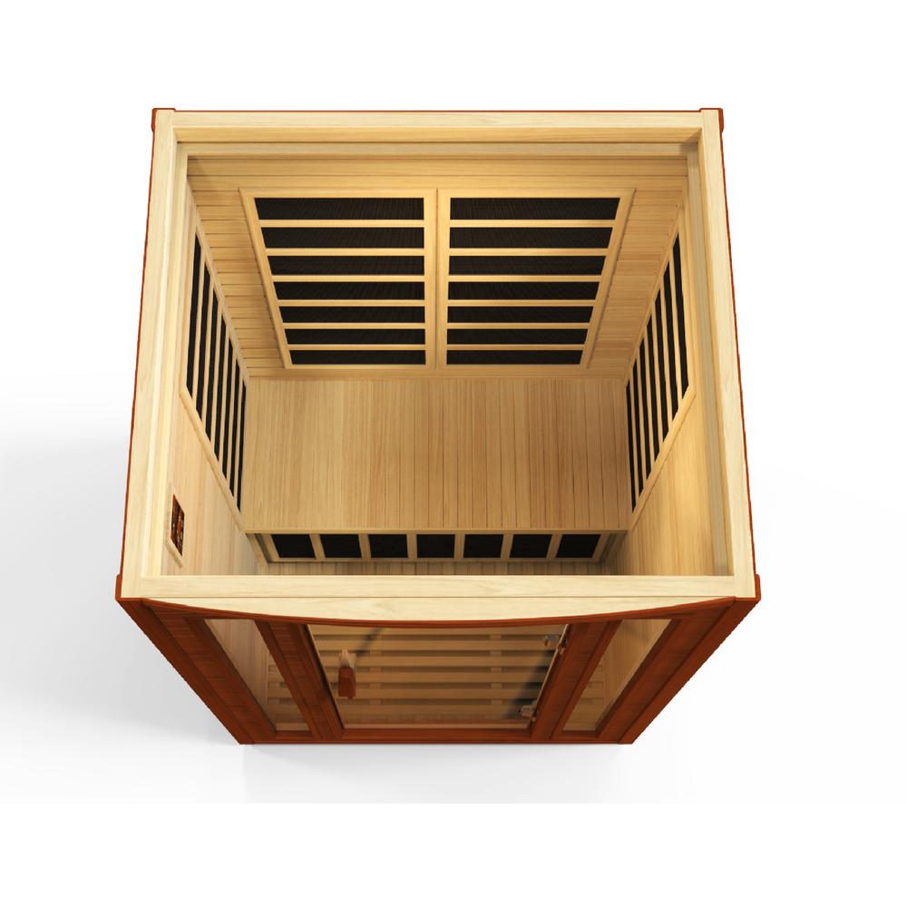 San Marino 2-person Low EMF (Under 8MG) FAR Infrared Sauna (Canadian Hemlock). Picture 9