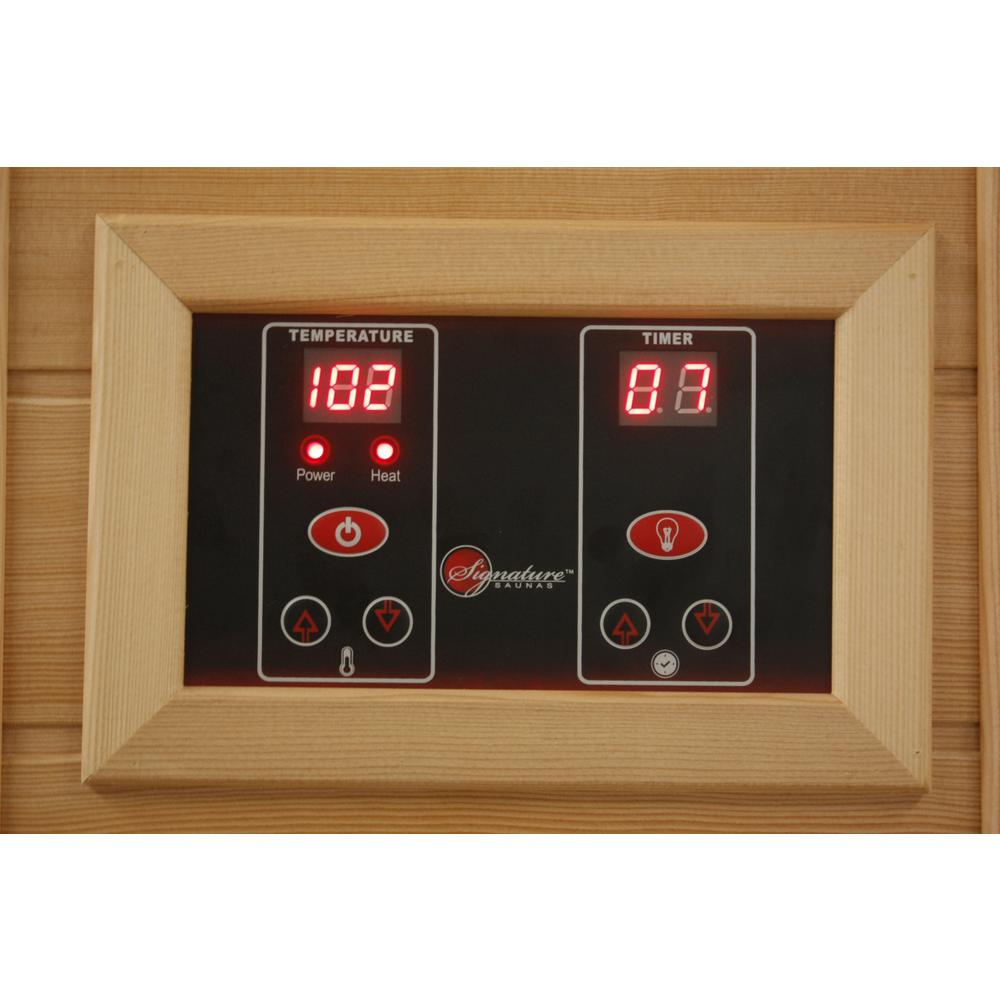 3-Person Corner Low EMF (Under 8MG) FAR Infrared Sauna (Canadian Red Cedar). Picture 7