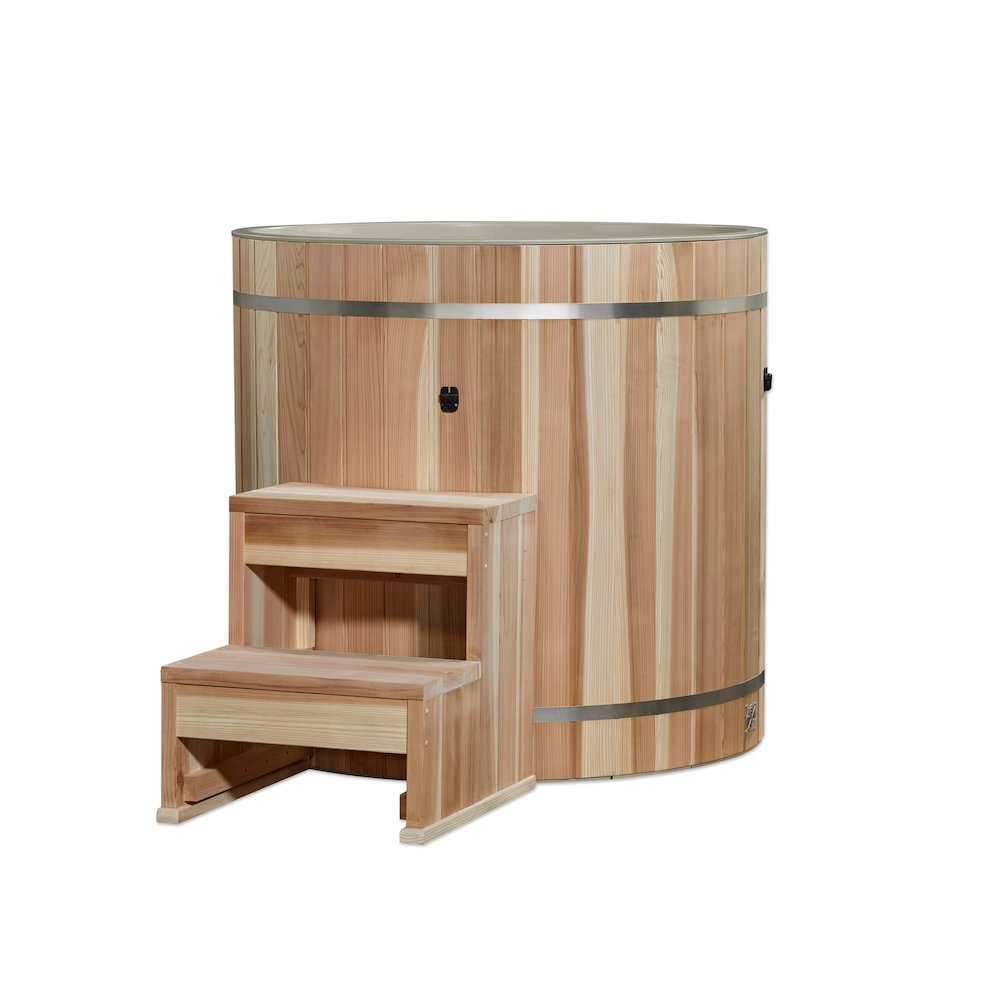 Dynamic Cold Therapy Barrel - Plastic with Pacific Cedar Exterior. Picture 1