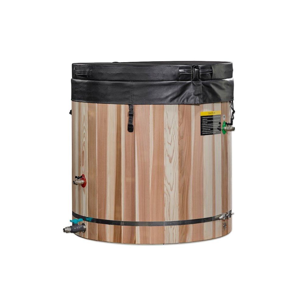 Dynamic Cold Therapy Barrel - 304 Stainless Steel with Pacific Cedar Exterior. Picture 2