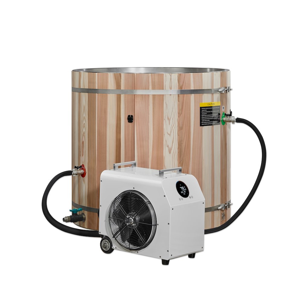 Dynamic Cold Therapy Barrel - 304 Stainless Steel with Pacific Cedar Exterior. Picture 4