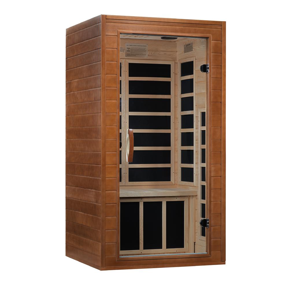 Avila 1-2-person Low EMF (Under 8MG) FAR Infrared Sauna (Canadian Hemlock). Picture 3