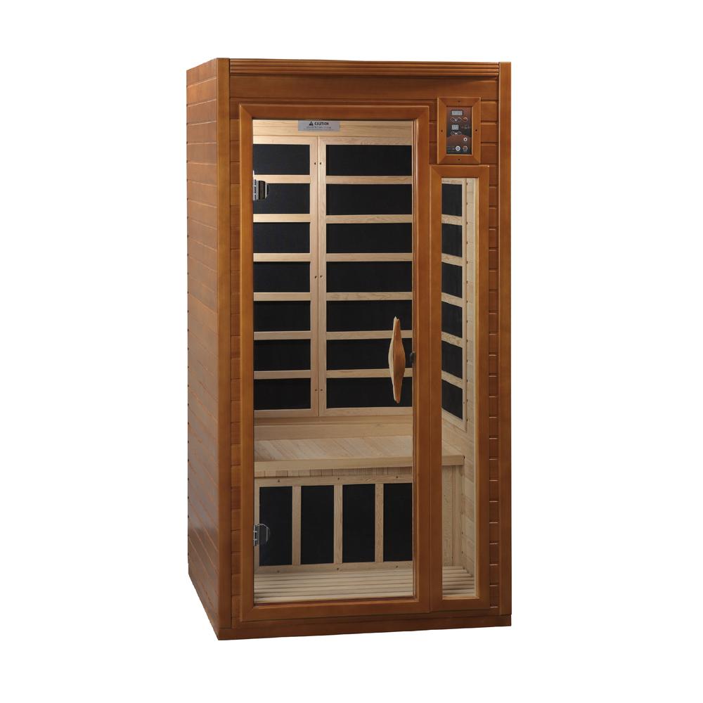 Barcelona 1-2-person Low EMF (Under 8MG) FAR Infrared Sauna (Canadian Hemlock). Picture 4