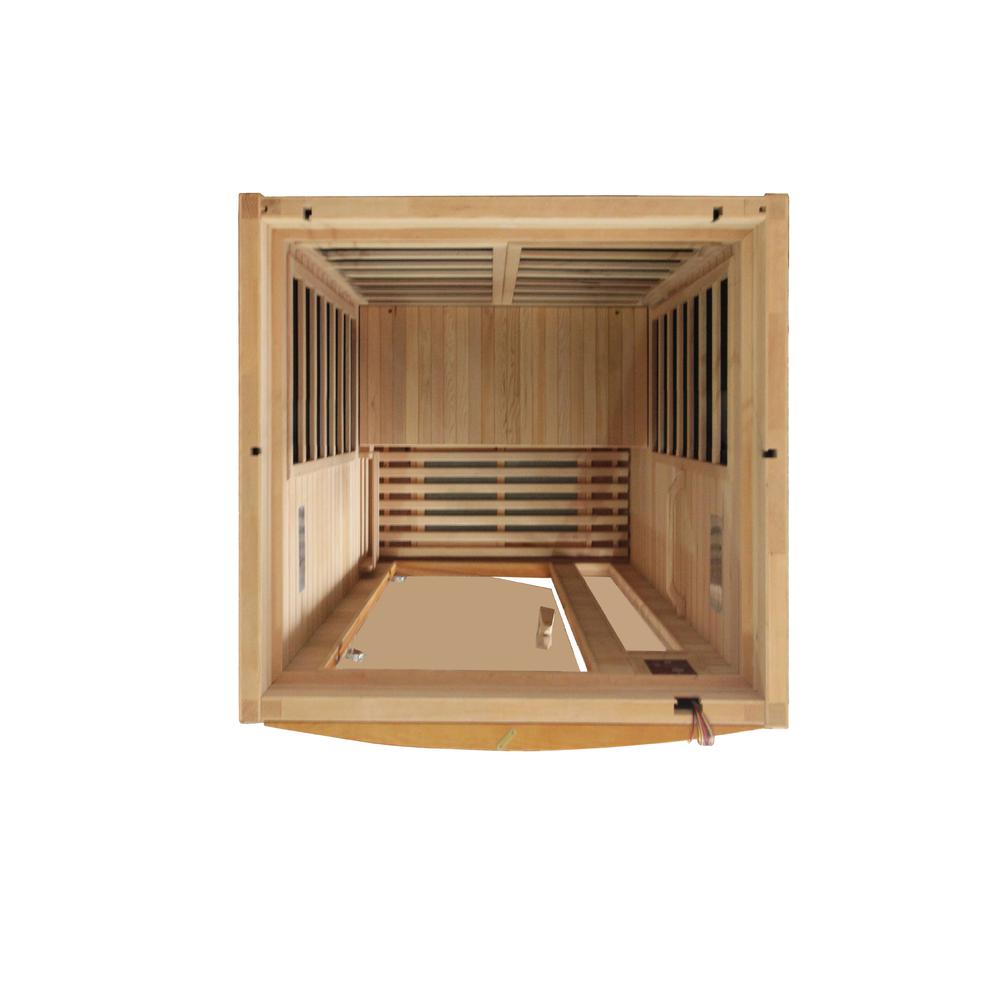 Barcelona 1-2-person Low EMF (Under 8MG) FAR Infrared Sauna (Canadian Hemlock). Picture 3