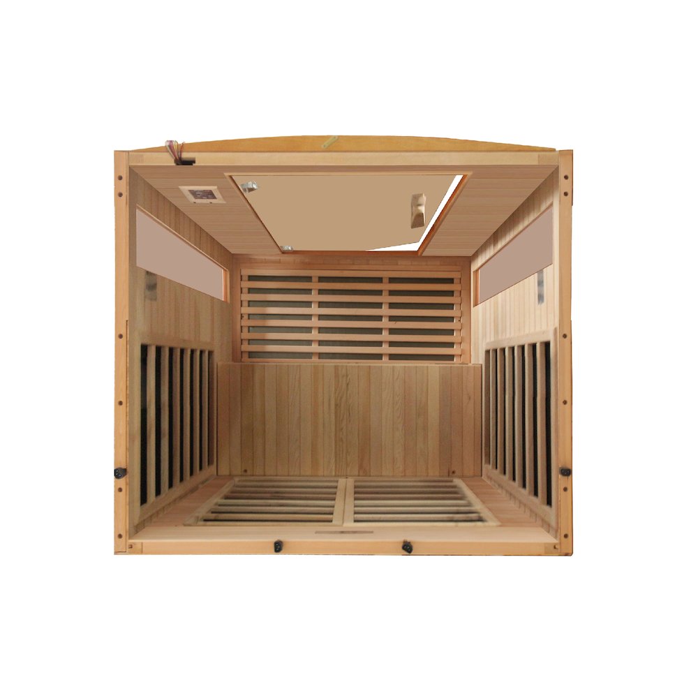 Versailles 2-person Low EMF (Under 8MG) FAR Infrared Sauna (Canadian Hemlock). Picture 10