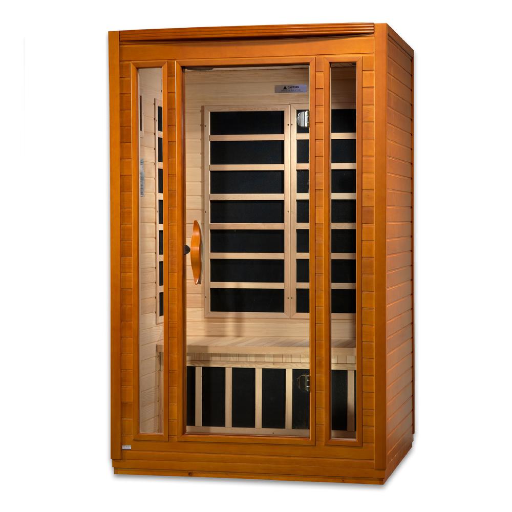 San Marino 2-person Low EMF (Under 8MG) FAR Infrared Sauna (Canadian Hemlock). Picture 1