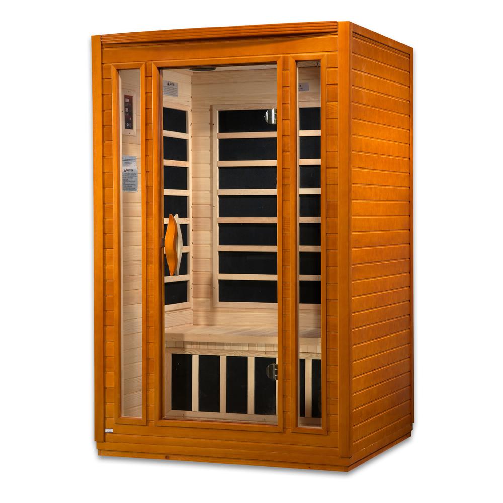 San Marino 2-person Low EMF (Under 8MG) FAR Infrared Sauna (Canadian Hemlock). Picture 2