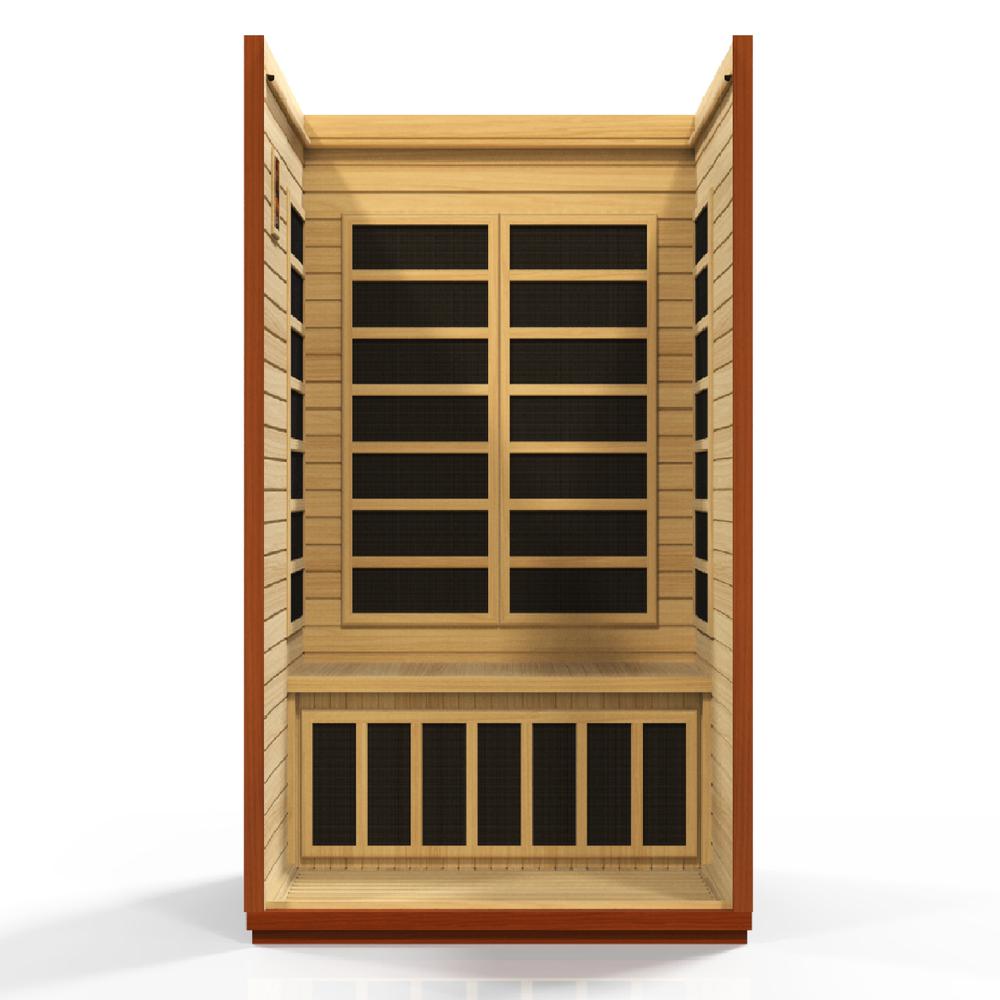 San Marino 2-person Low EMF (Under 8MG) FAR Infrared Sauna (Canadian Hemlock). Picture 10