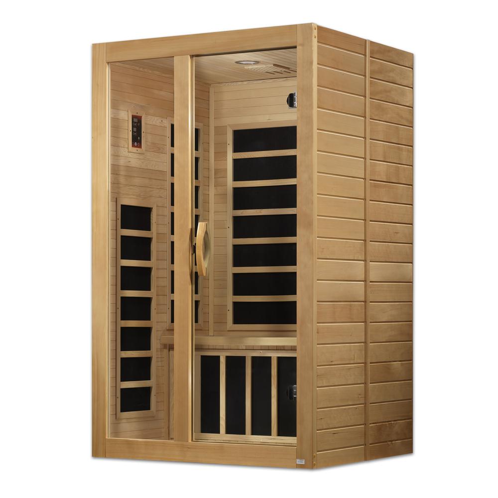 Santiago 2-person Low EMF (Under 8MG) FAR Infrared Sauna (Canadian Hemlock). Picture 4